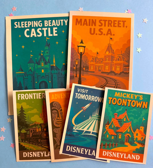 Vintage DS Posters FULL PAGE Sticker Pack