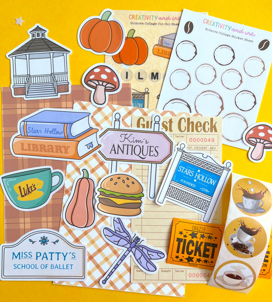 NEW! Gilmore / Collage & Sticker Pack