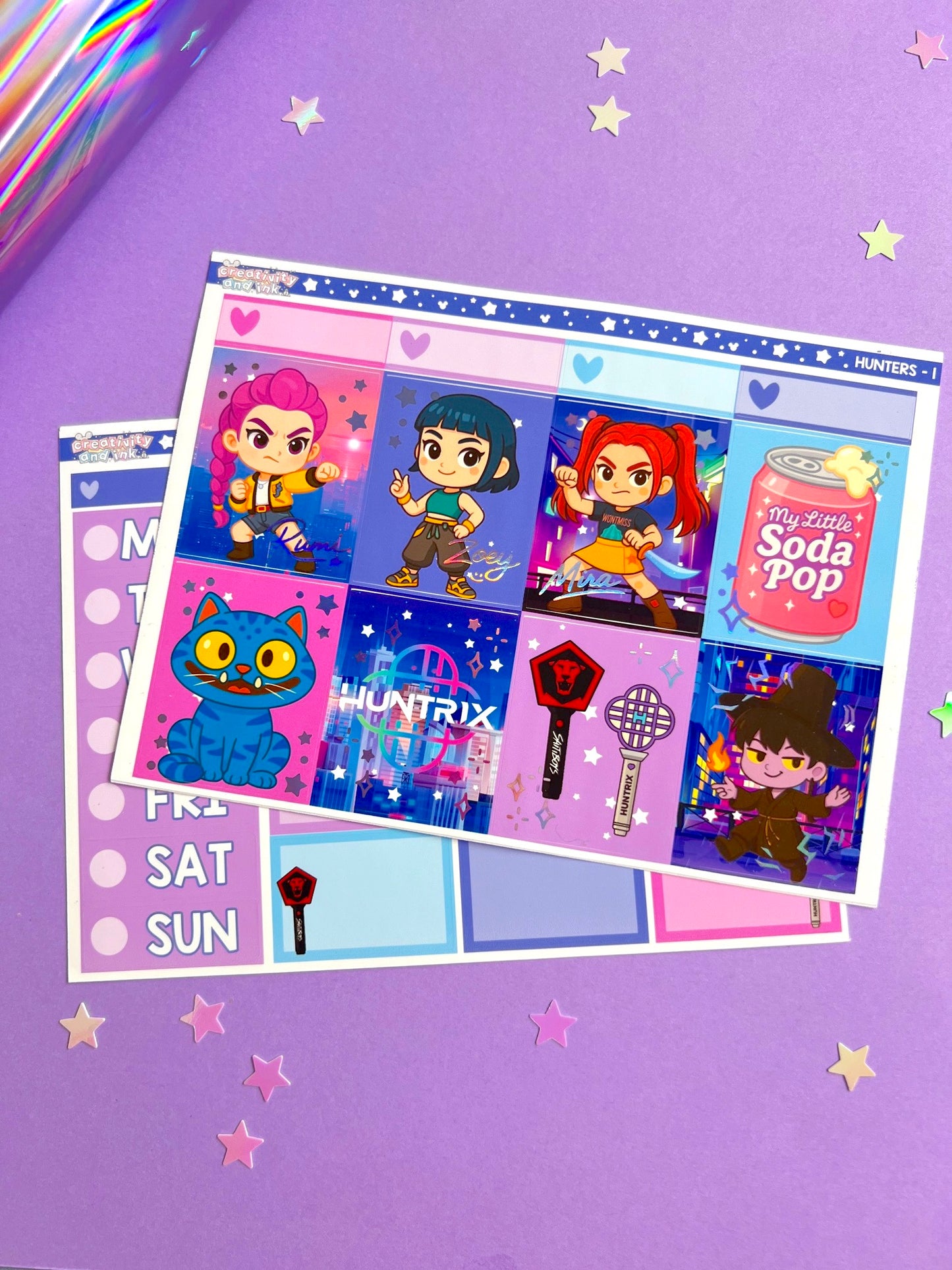 Hunters / PURPLE FOIL (LIMITED) Foil Full Kit (1.5" BOXES)