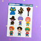 Hunter Villians Sticker Sheet