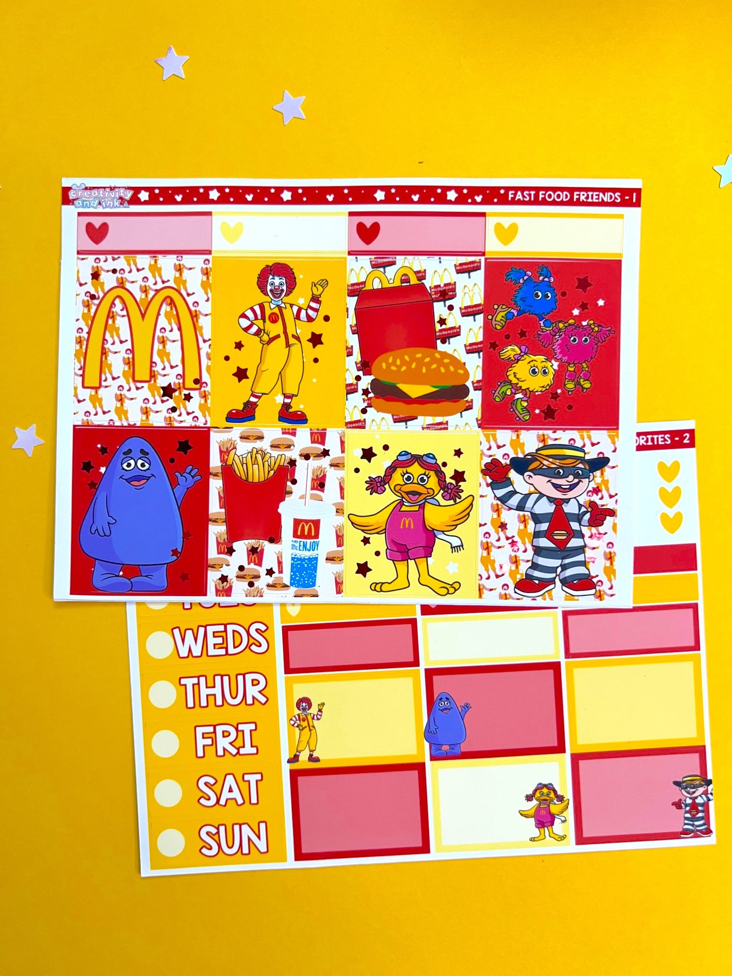 Fast Food / RED  FOIL (LIMITED) Foil Full Kit (1.5" BOXES)