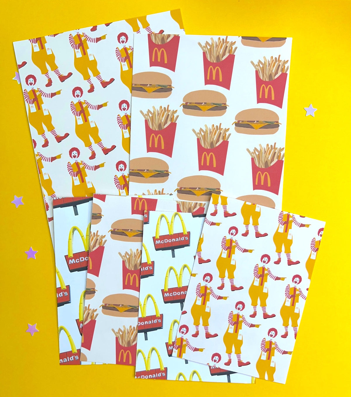 Fast Food FULL PAGE Sticker Pack – Creativity and Ink