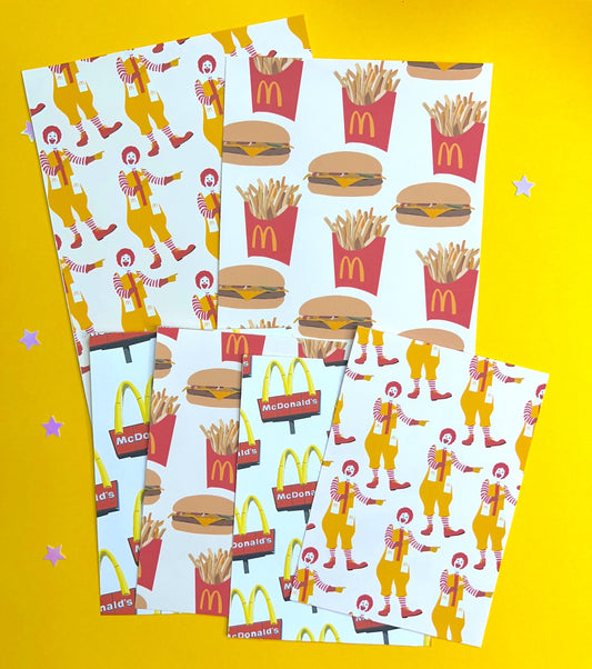 Fast Food FULL PAGE Sticker Pack