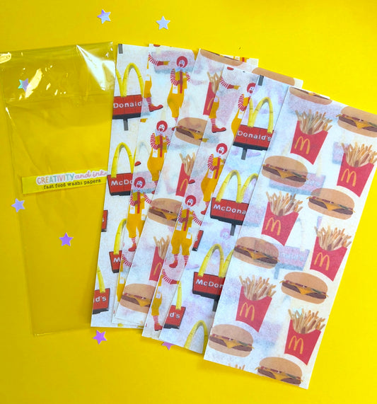 Fast Food Washi Paper Pack