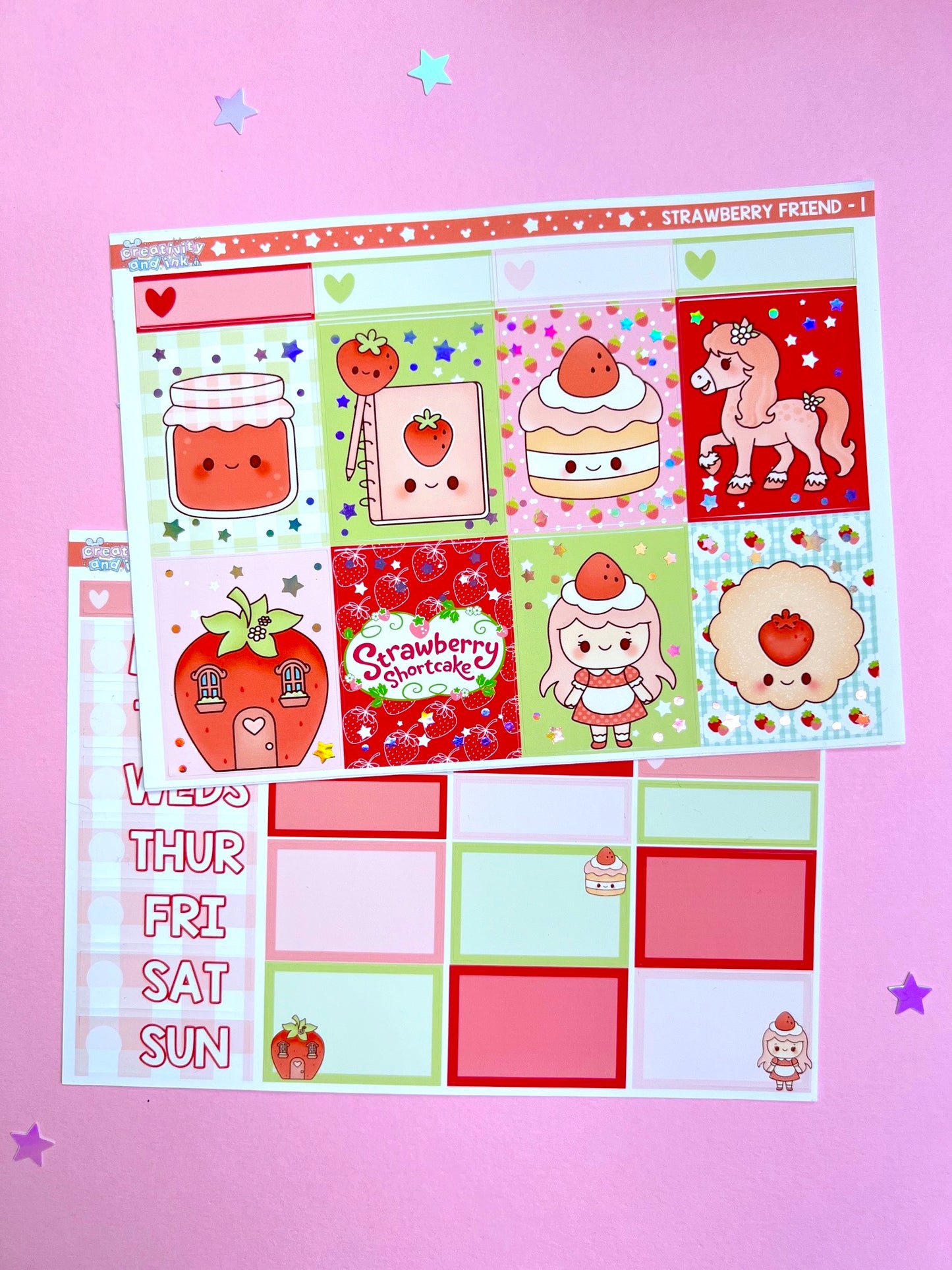 Strawberry Friends / PINK FOIL (LIMITED) Foil Full Kit (1.5" BOXES)