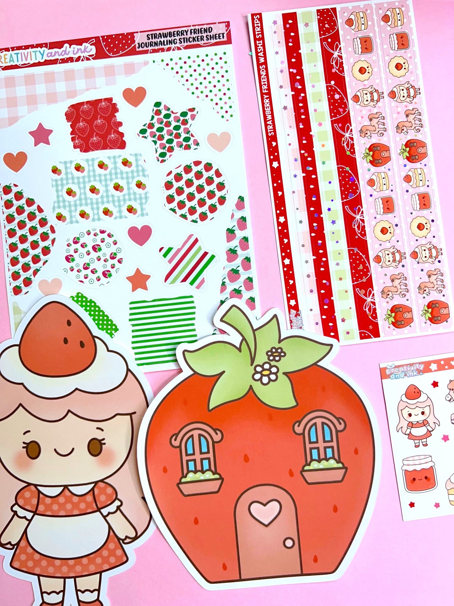 Strawberry Friends / ALC Items (Deco, Washi, etc)