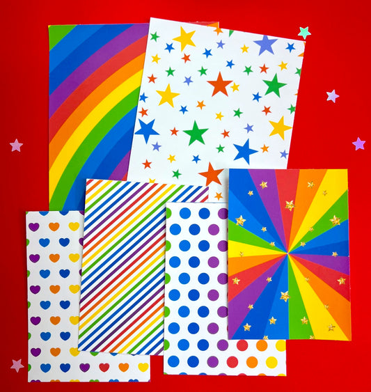 Rainbow FULL PAGE Sticker Pack