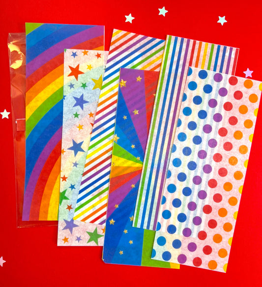 Rainbow Washi Paper Pack