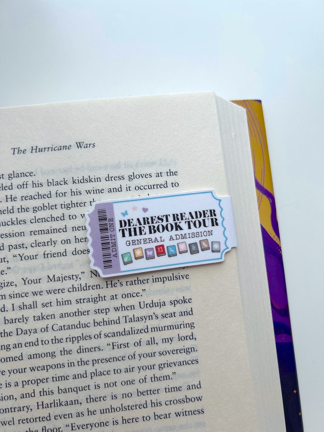 Book Tour Ticket / Magnetic Bookmark