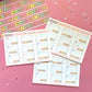 Varsity Magic Words / Notes Stickers