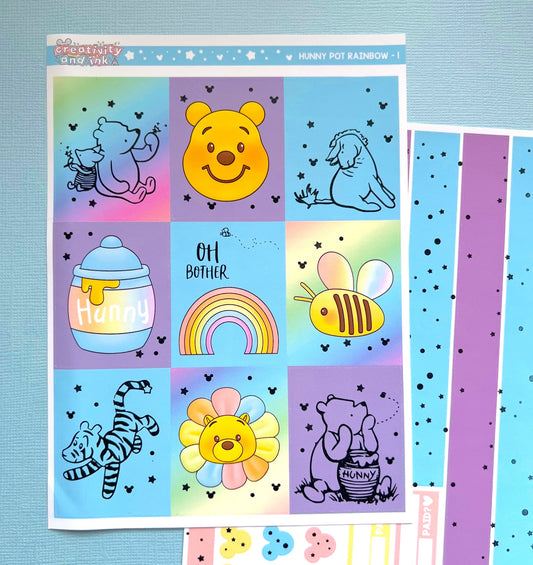 Hunny Pot Rainbow / Sticker Kit