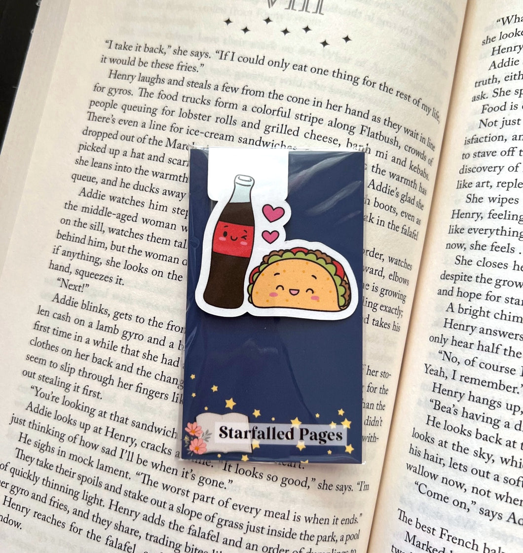 Taco and Soda / Magnetic Bookmark