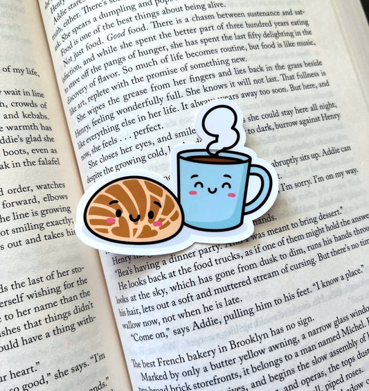 Coffee and Concha / Die Cut Sticker