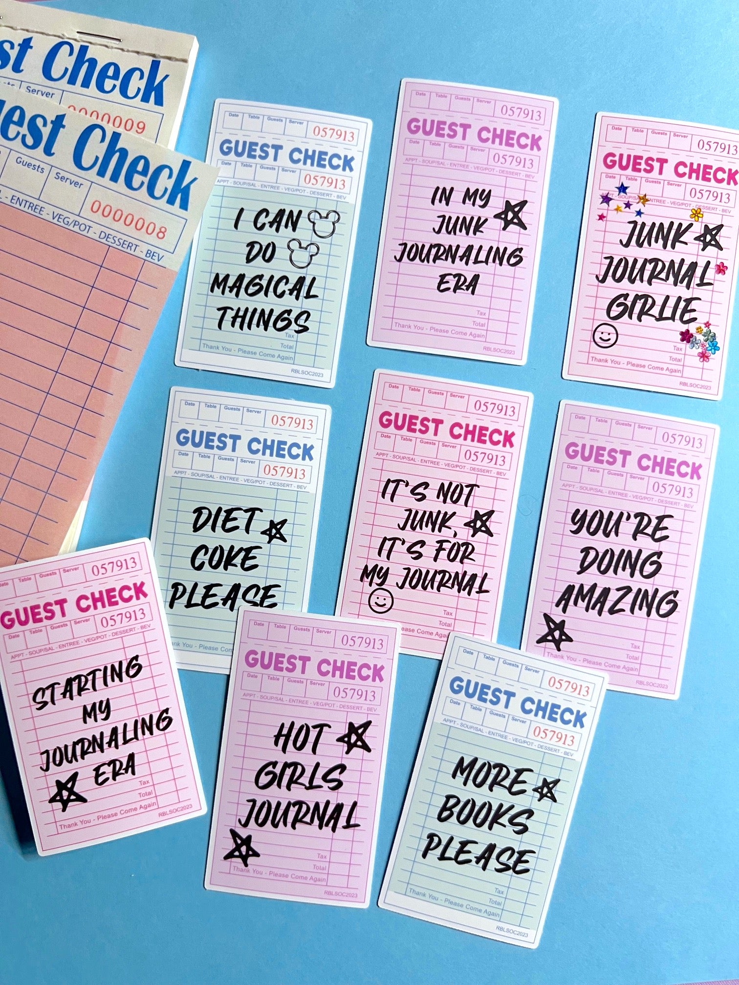 Guest Check Sayings Die Cut Sticker – Creativity and Ink