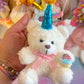 Handmade Birthday Bears LARGE Bag Charm / Keychain (LIMITED)