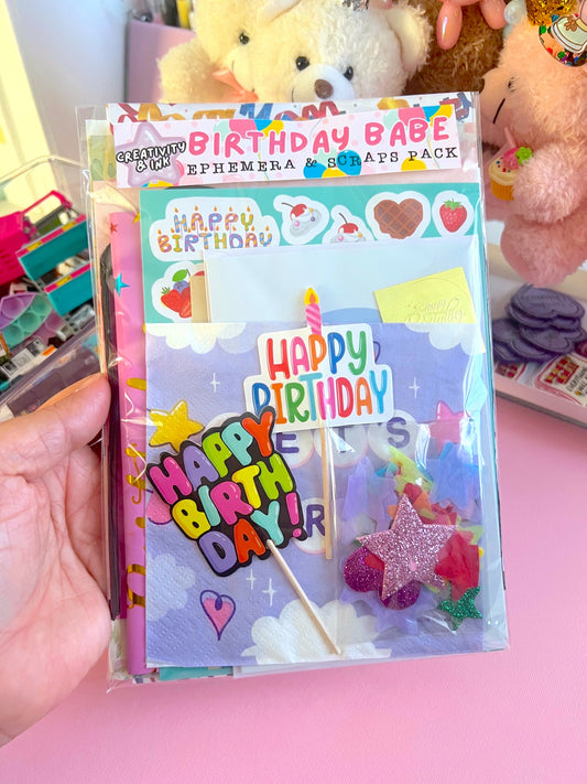 Birthday themed EPHEMERA Pack (LIMITED)
