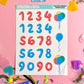 Balloon Numbers Sticker Sheet