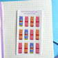 Mini Glue Sticks / Junk Sticker Sheet