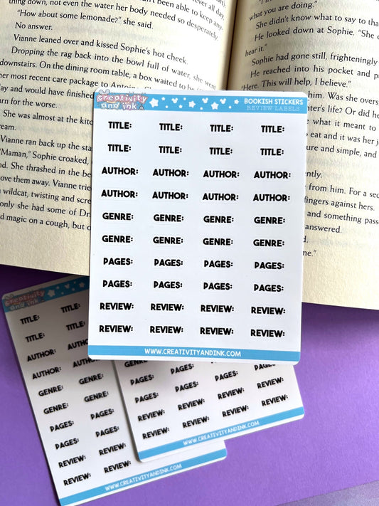 Review Labels / Book Stickers