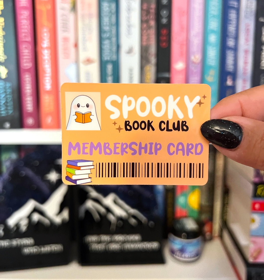 Spooky Book Club Membership Club / Die Cut Sticker