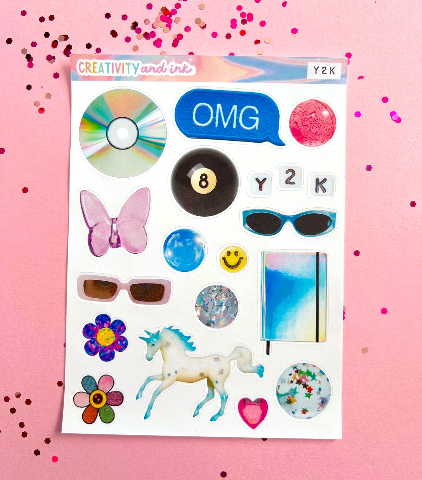 Y2K Sticker Sheet