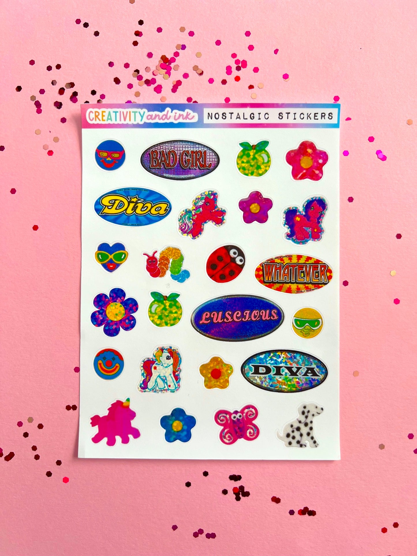 Nostalgic Stickers Sticker Sheet