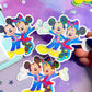 70th Duo / Glitter Die Cut Sticker