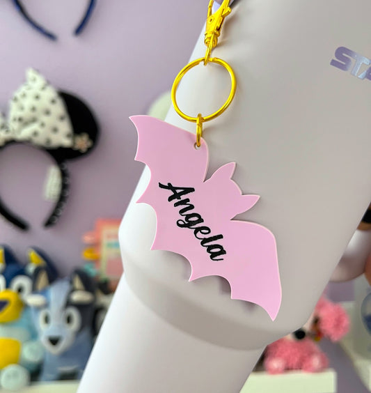 Personalized Bat Acrylic Keychain