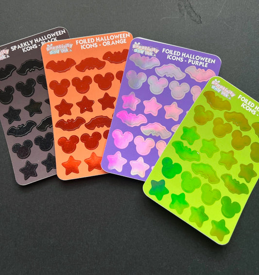 Foiled Halloween Shapes/Icons