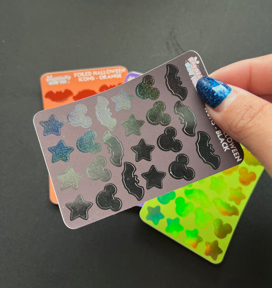 Foiled Halloween Shapes/Icons