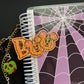 Boo / Glitter Die Cut Sticker