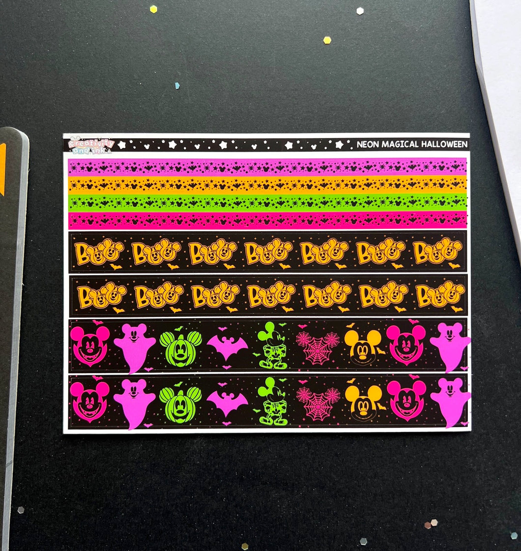 Neon Magical Halloween / Washi Strips