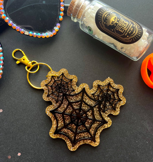 Spiderweb Keychain / Bag Charm