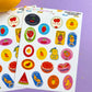 Vintage Fruit Labels Sticker Sheet