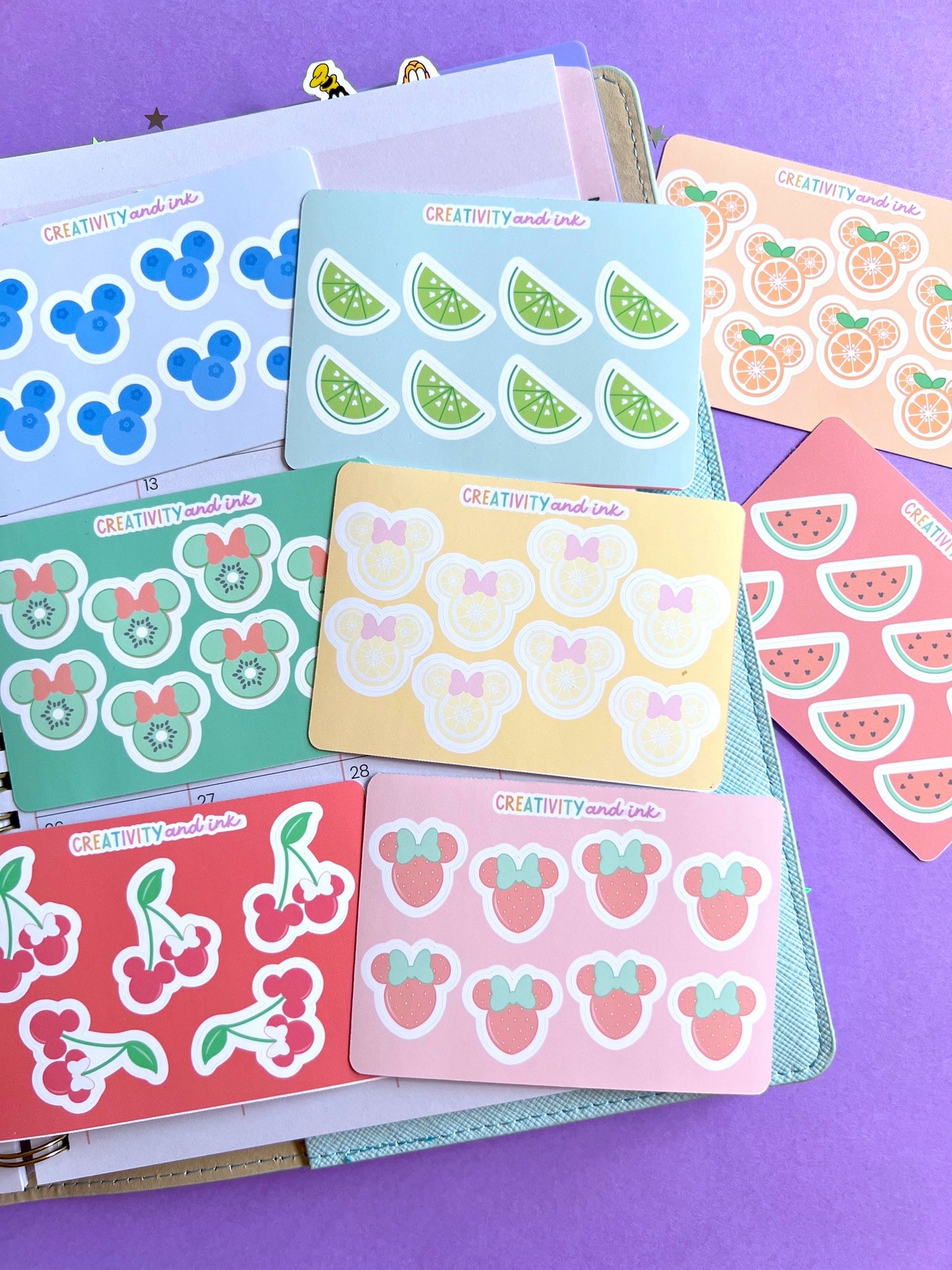$2 TUES / Magical Fruit Salad BUY ALL Sticker and Die Cut Bundle