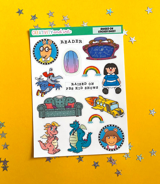 Raised on / Sticker Sheet