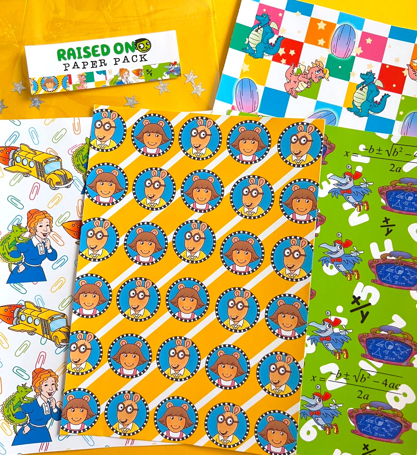 Raised on / FULL PAGE Sticker Paper Pack