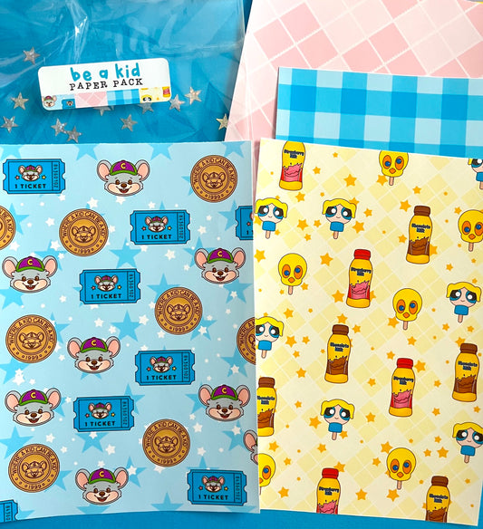 Be a Kid / FULL PAGE Sticker Paper Pack