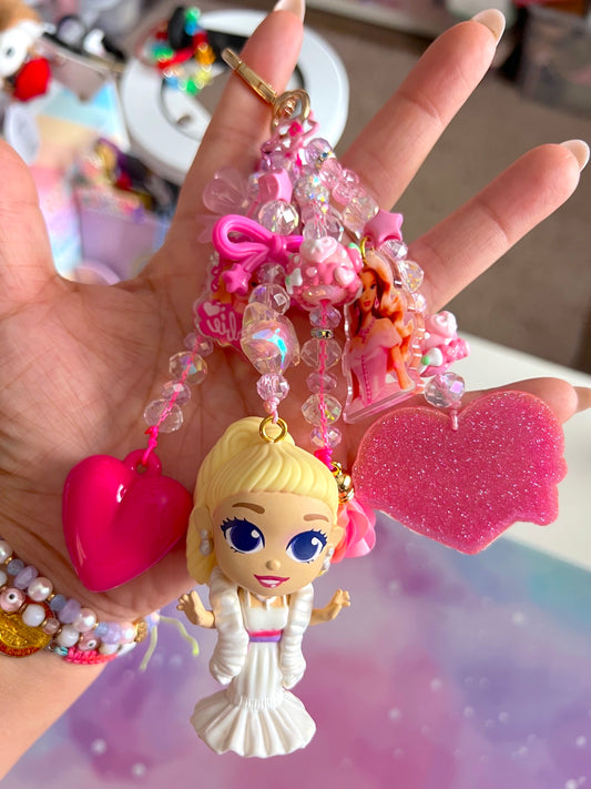 Handmade Fancy & Chunky Beaded Bag Charm - #BC03 (LIMITED)