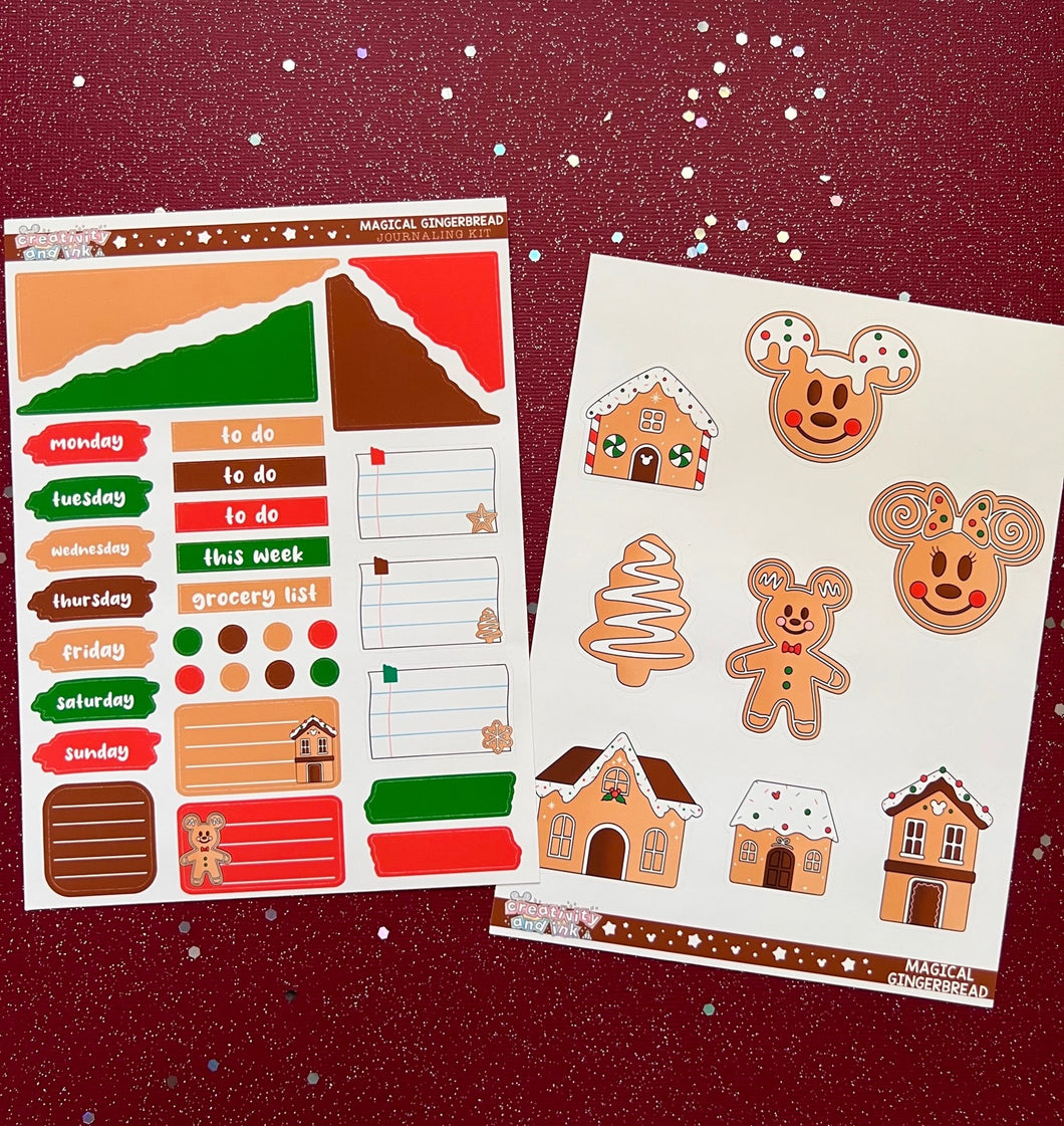 Magical Gingerbread Town / Journal Kit