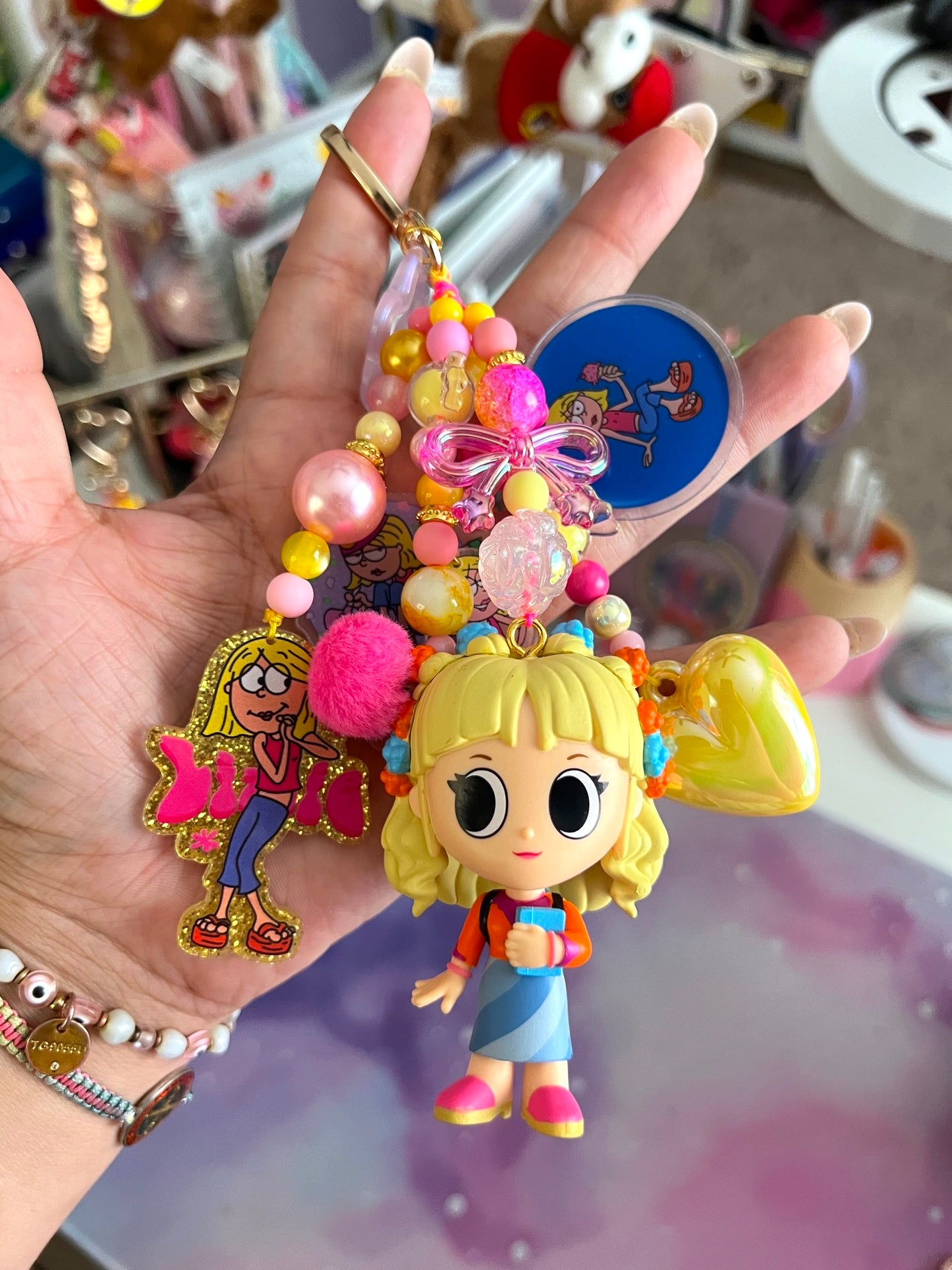 Handmade Fancy & Chunky Beaded Bag Charm - #3 (LIMITED)