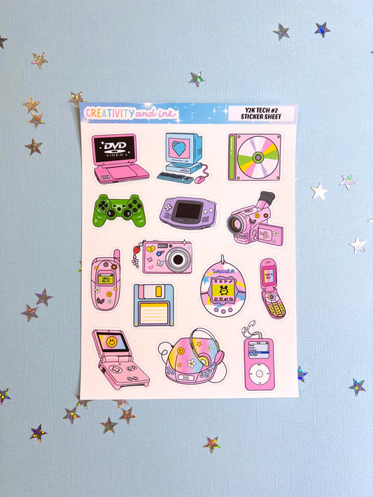 Y2K Tech #2 / Sticker Sheet
