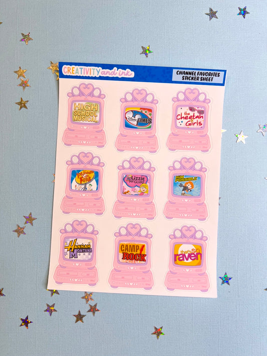 Channel Favorites / Sticker Sheet