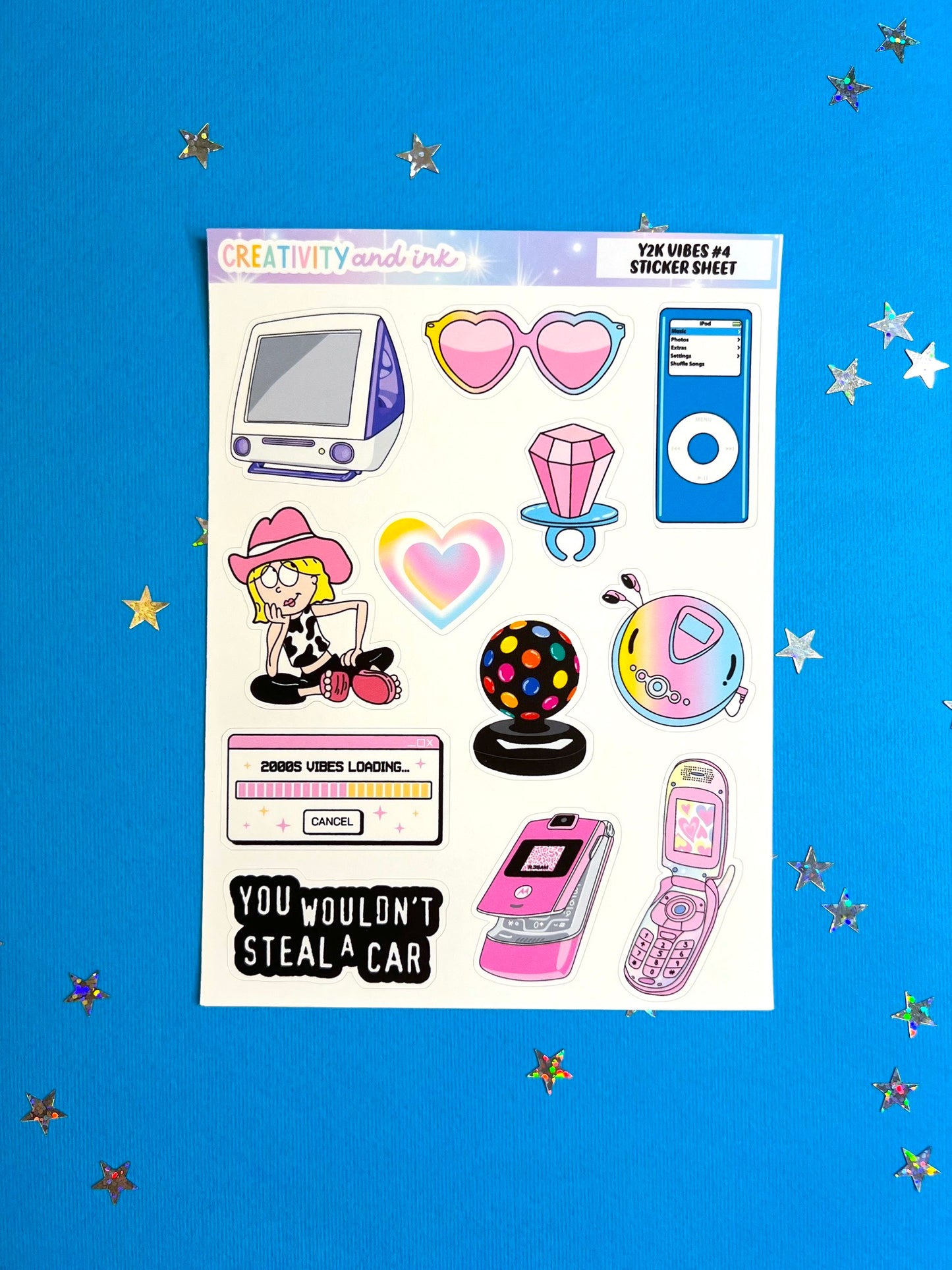Y2K Vibes #4 / Sticker Sheet