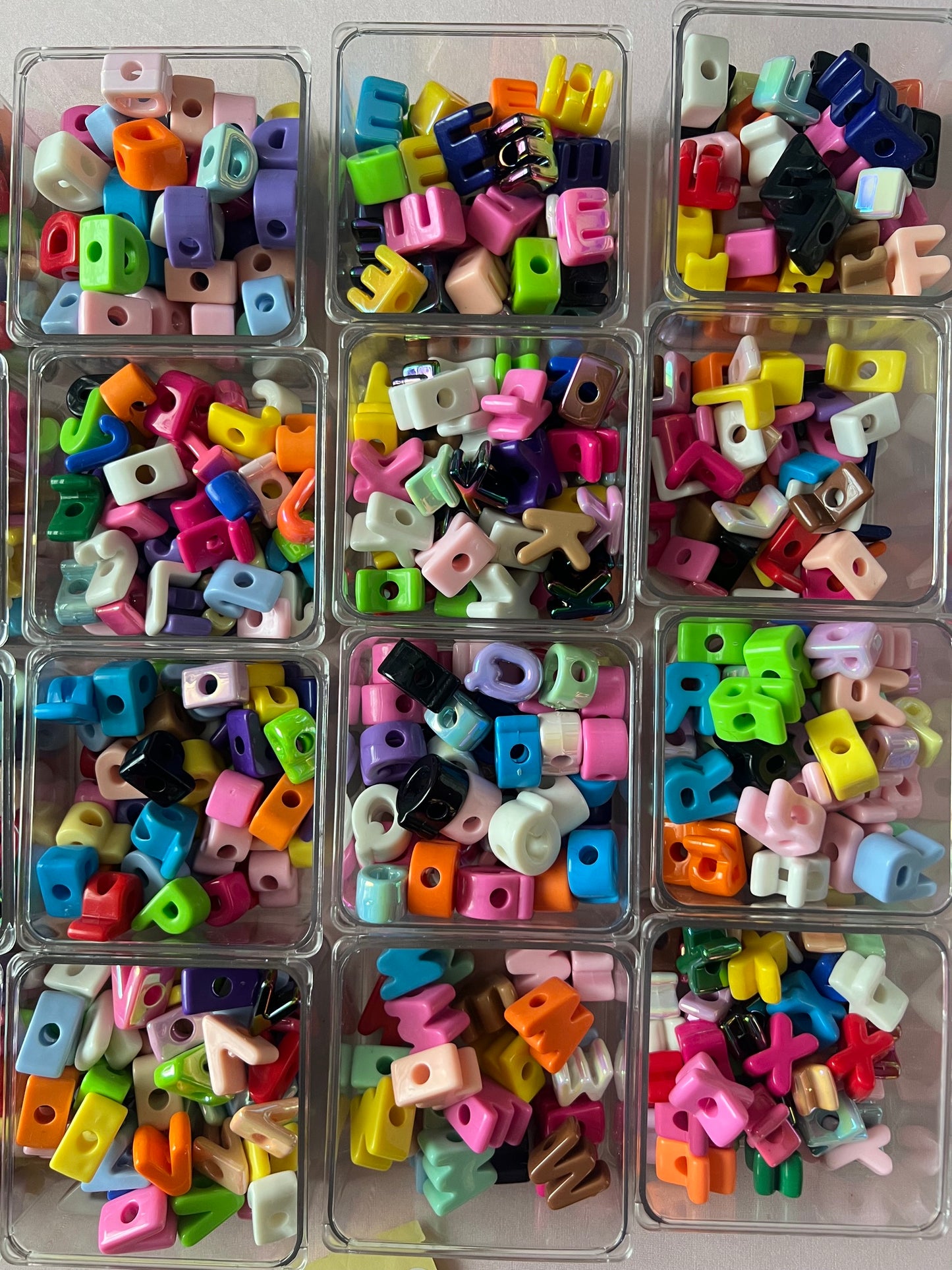 (LIVE) Chunky Letter Bar: 8 Letters / 6 Beads