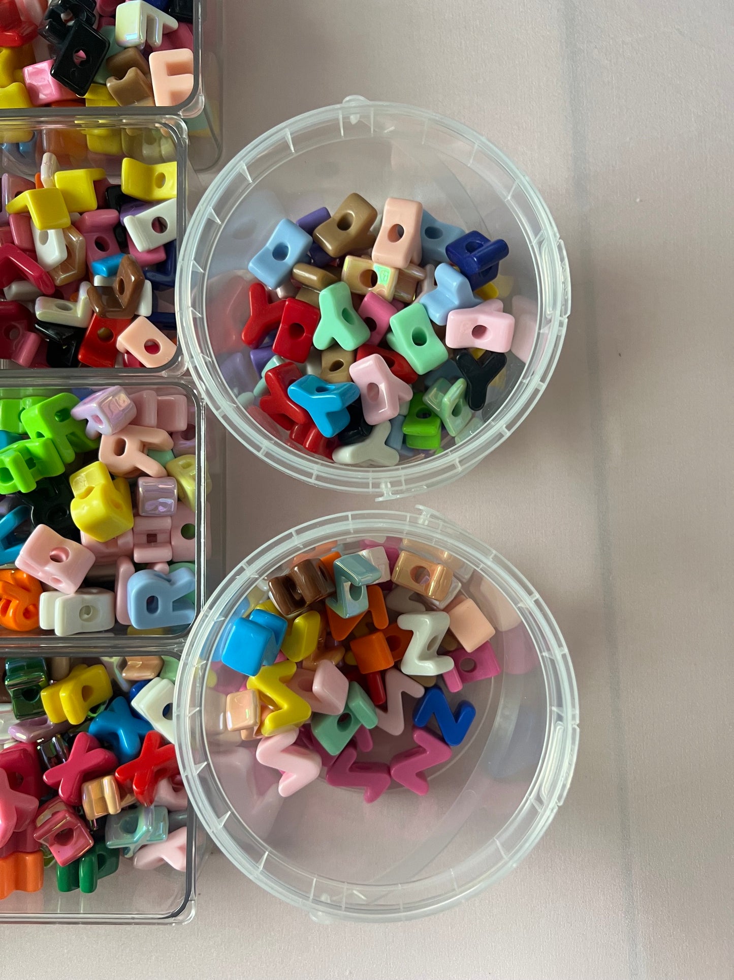 (LIVE) Chunky Letter Bar: 8 Letters / 6 Beads