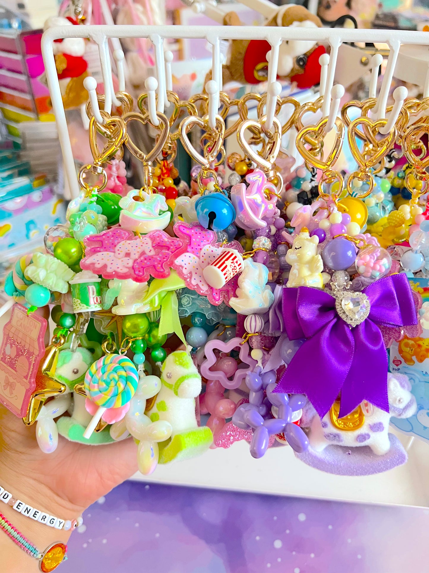 CAROUSEL Handmade Fancy & Chunky Beaded Bag Charm (LIMITED)