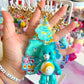 Handmade Fancy & Chunky Beaded Bag Charm - #5 (LIMITED)