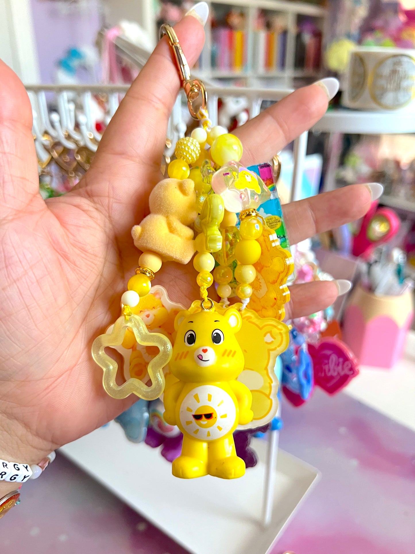 Handmade Fancy & Chunky Beaded Bag Charm - #7 (LIMITED)