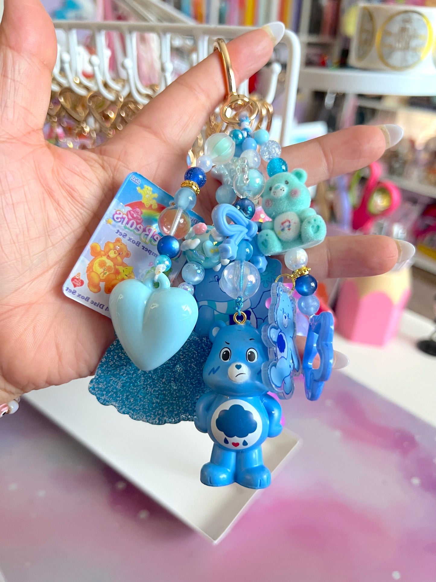 Handmade Fancy & Chunky Beaded Bag Charm - #11 (LIMITED)